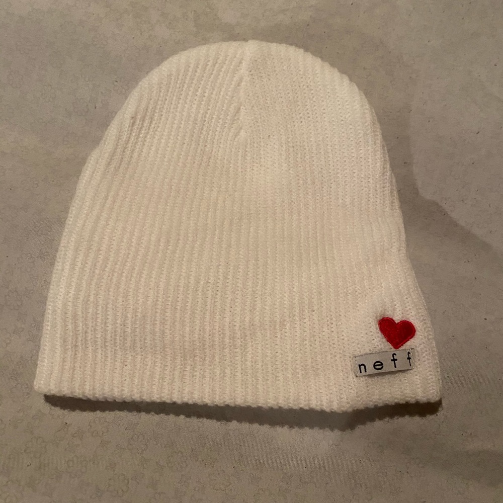 white neff beanie